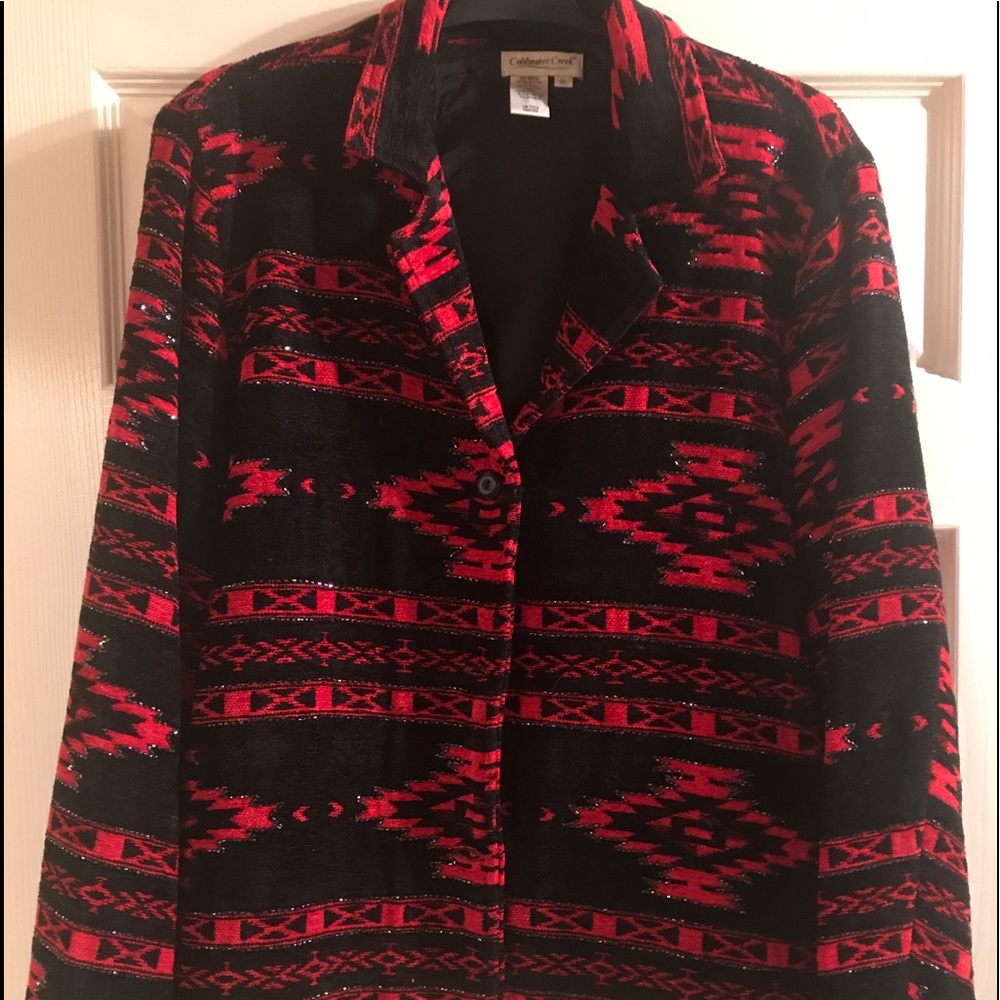 Coldwater Creek/Red & Black Jacket XL